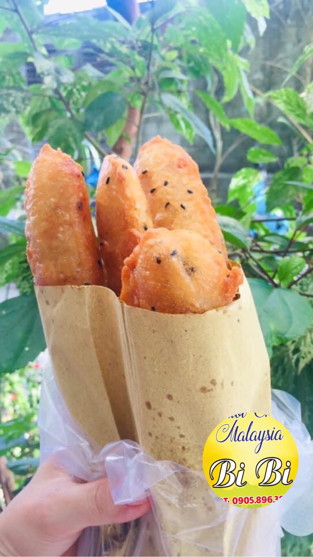 Bột chuối Chiên Malaysia BiBi ( pro )