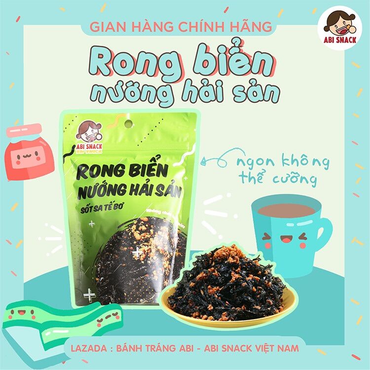 RONG BIỂN NƯỚNG HẢI SẢN ABI SNACK - RONG BIỂN HẢI SẢN