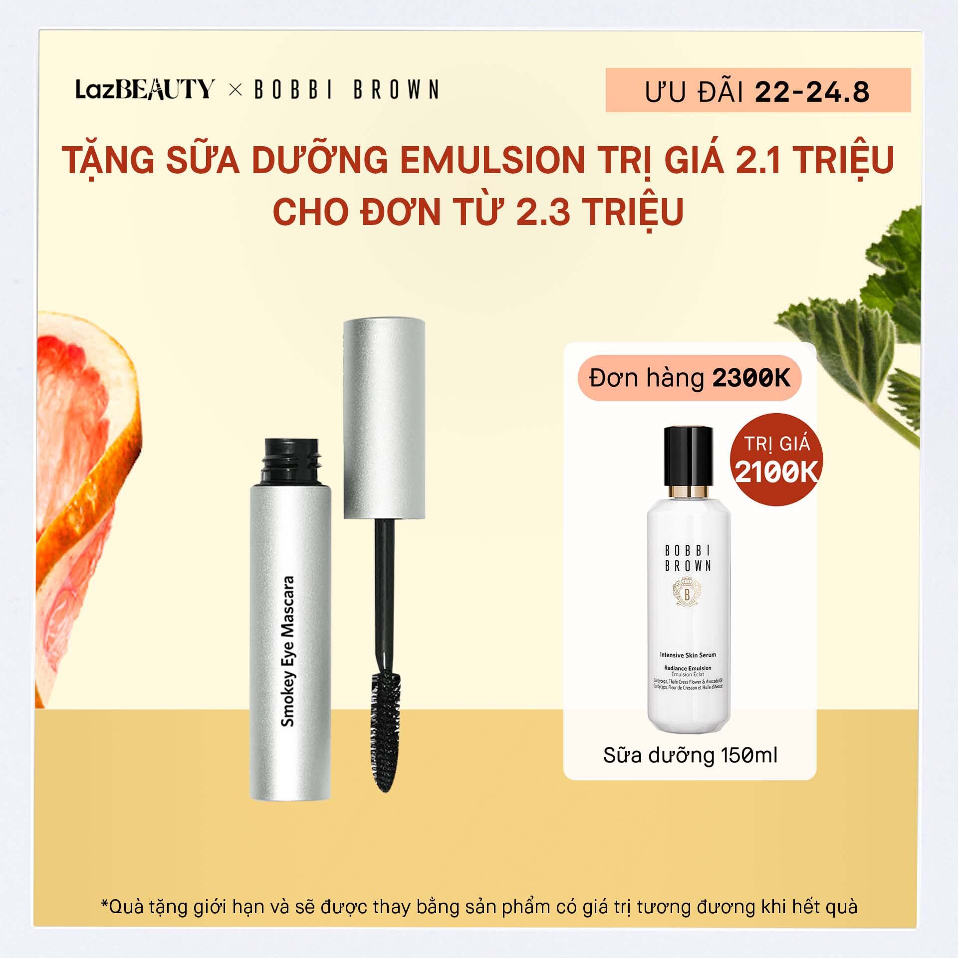 ƯU ĐÃI 22-24.8 Mascara làm cong và dày mi Bobbi Brown Smokey Eye Mascara