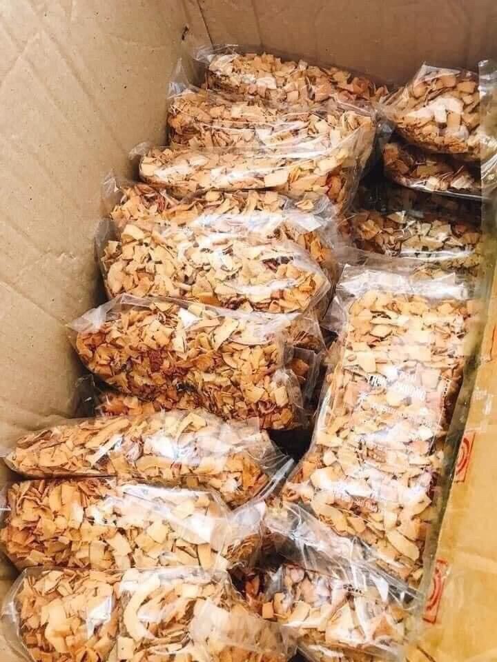 DỪA KHÔ SẤY GIÒN túi 500g