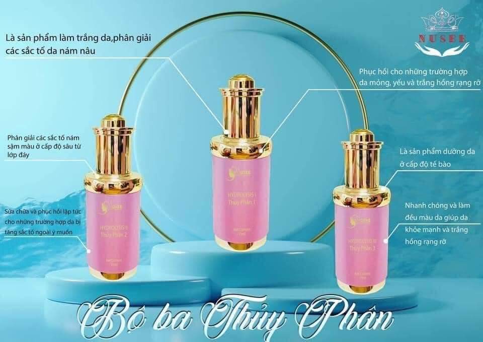 Bộ 3 Thủy Ph&Acircn Nusee - Mộc Mỹ Nh&Acircn