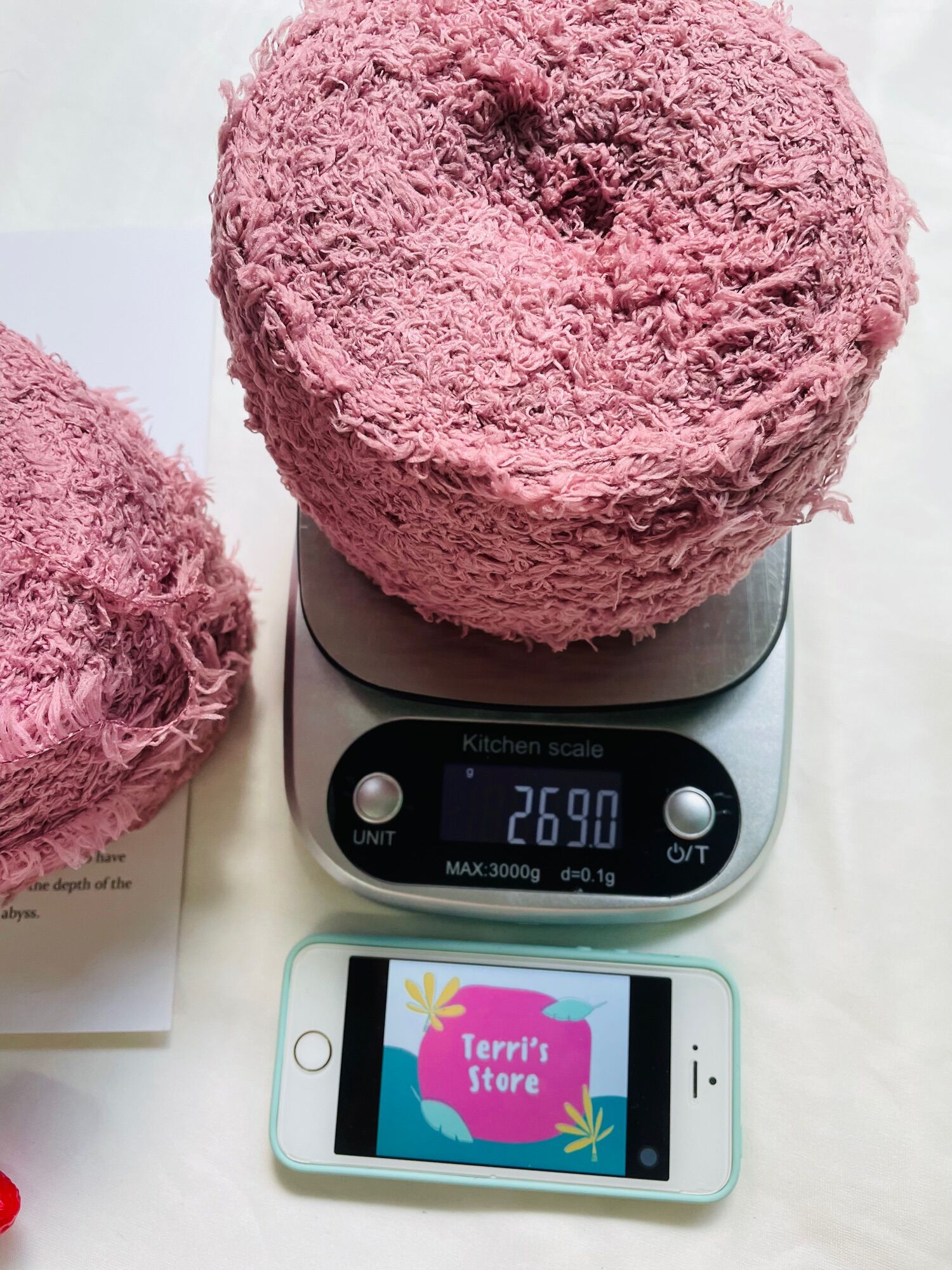 Len sợi bông xù - mi pompom - mi xù đốm - sợi thu đông