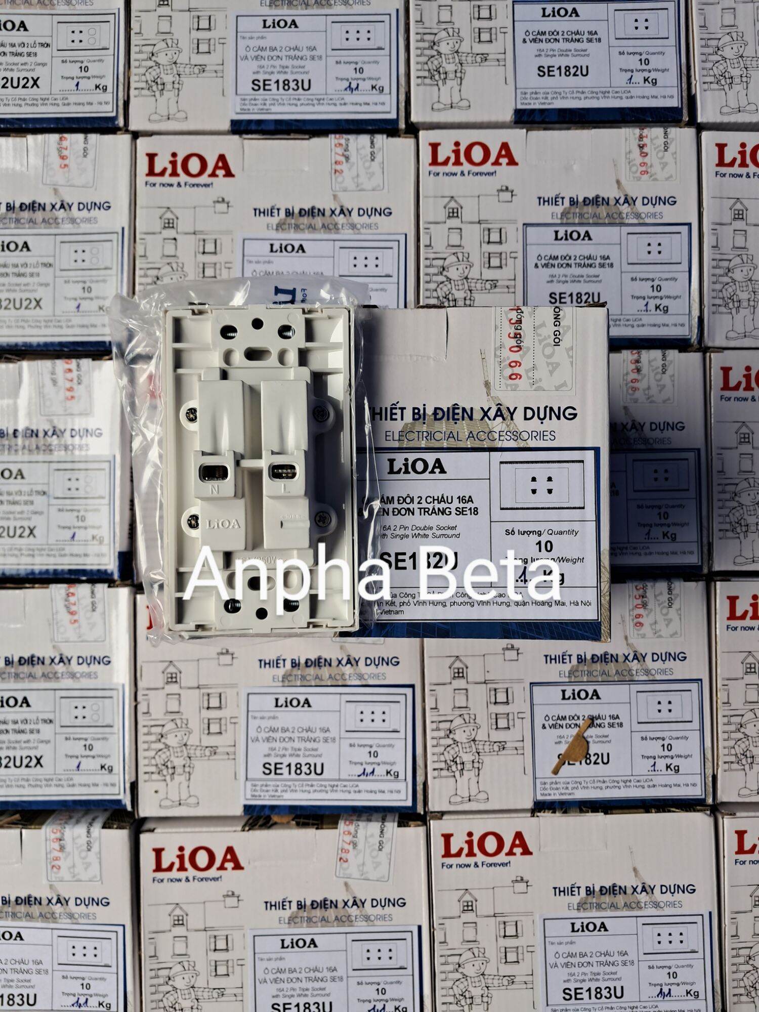Công tắc, Ổ cắm điện LiOA(âm tường + lắp nổi)