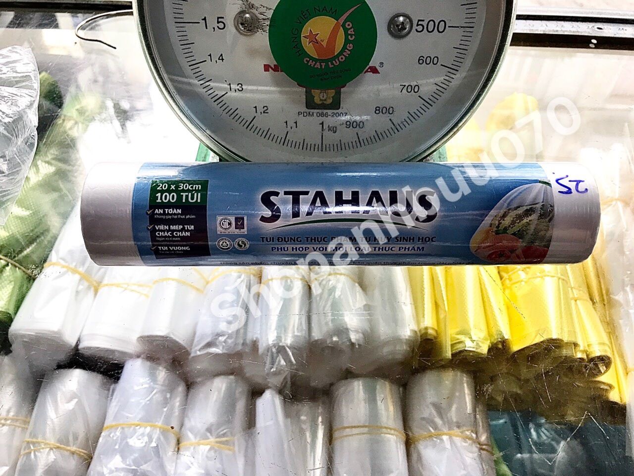 [Q11] CUỘN 100-200 TÚI ĐỰNG THỰC PHẨM PHÂN HUỶ SINH HỌC STAHAUS