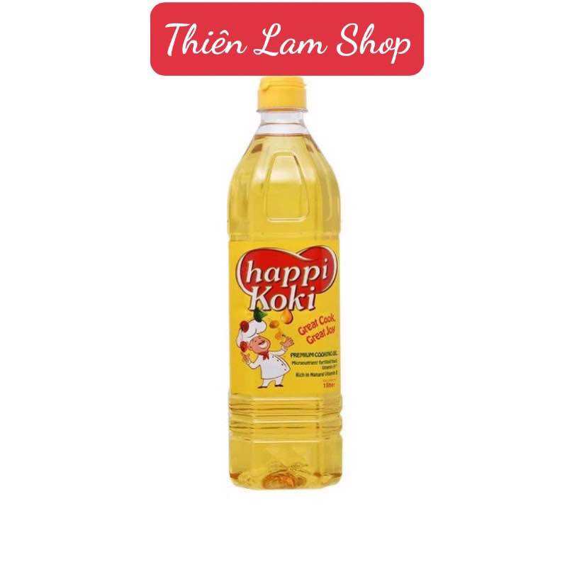 Dầu ăn Happi Koki Chai 1L