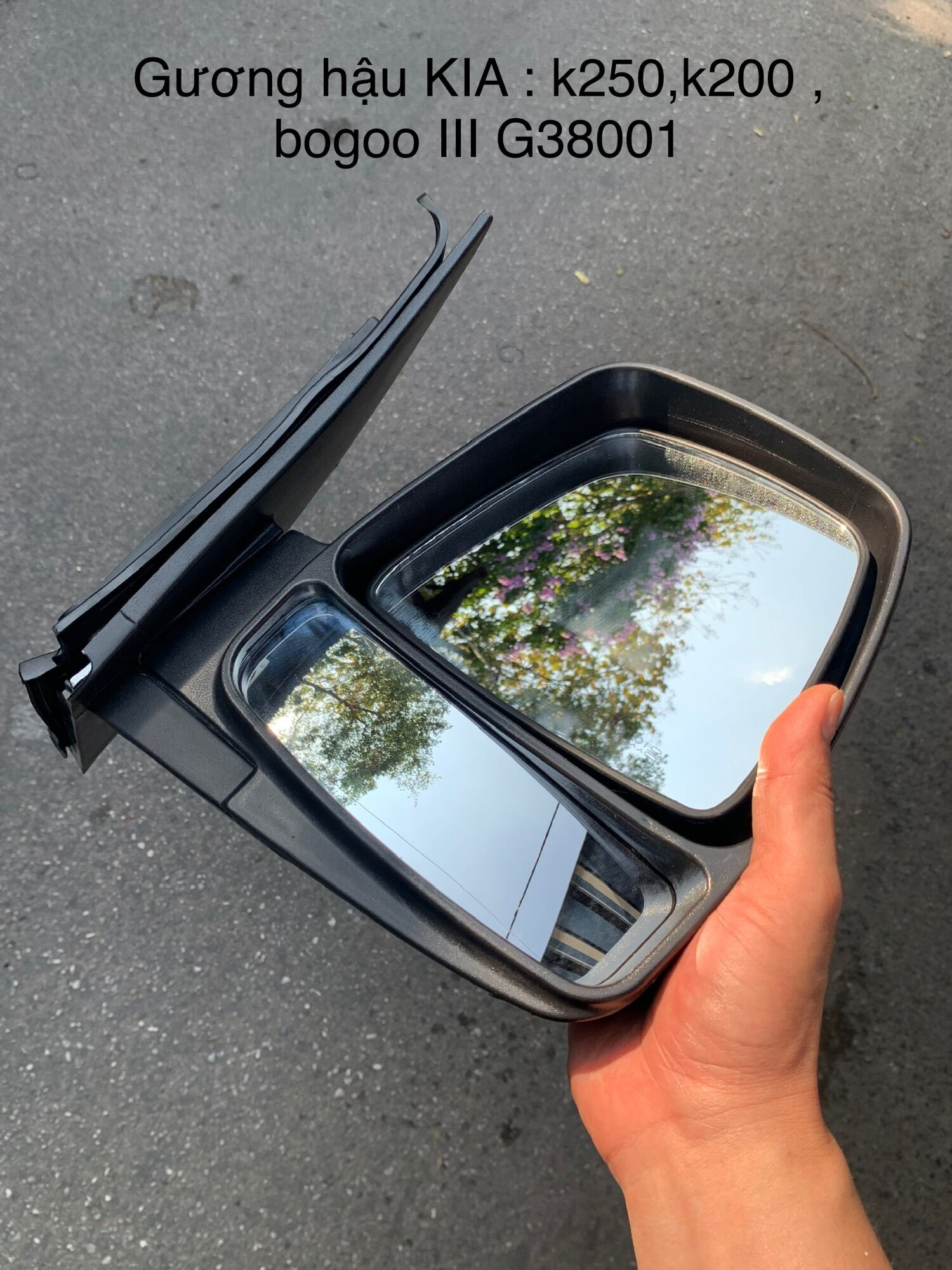 Gương chiếu hậu cơ xe tải kia:k250,k200,bongo iii