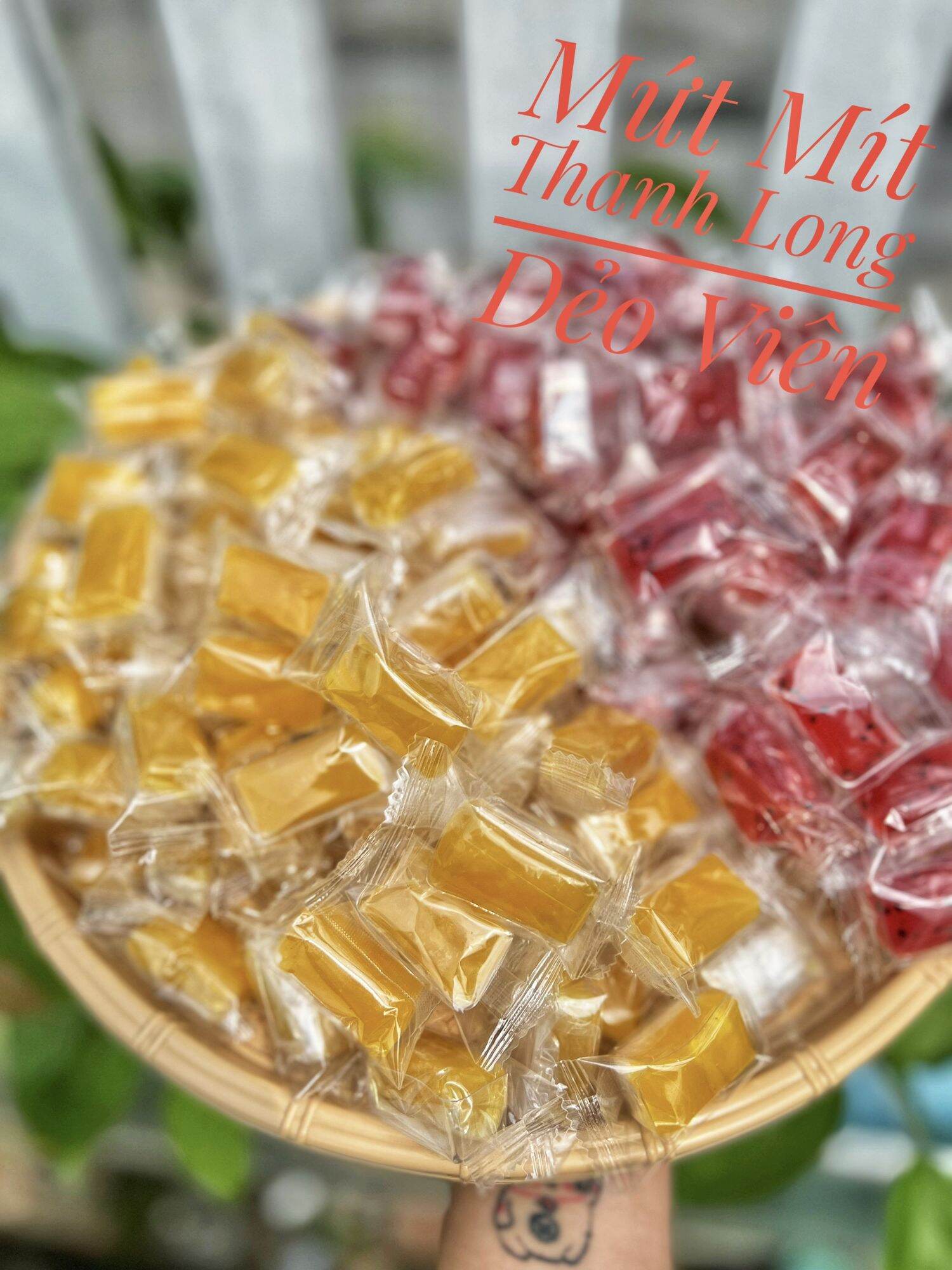 Mứt mít dẻo viên mix thanh long 500g