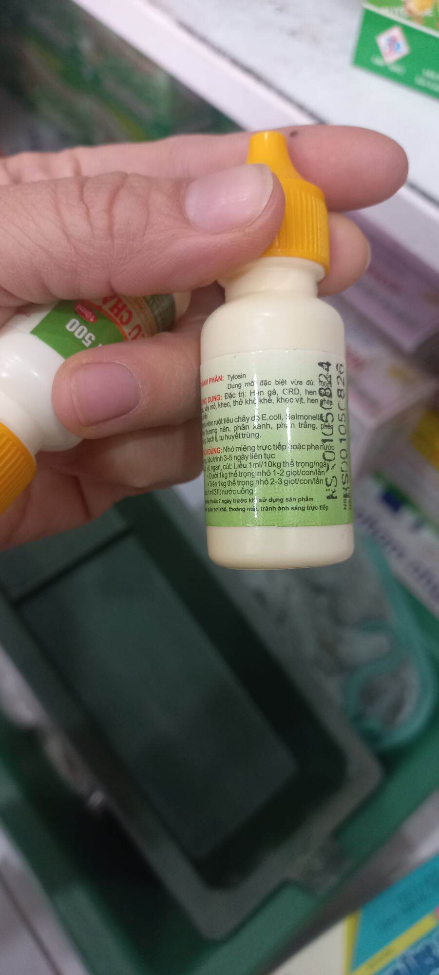 TĐ Tylosin 500 10 lọ 10ml  Dtri hen hà tiêu chảy sưng phù đầu vảy mỏ