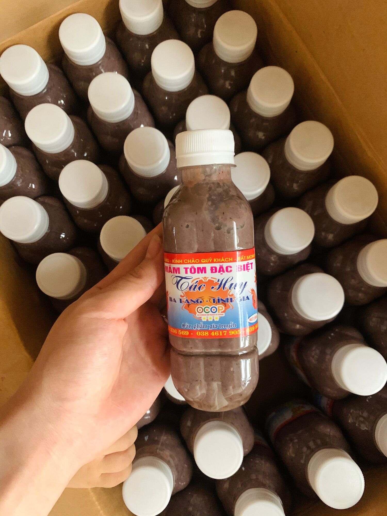 5 chai Mắm tôm Ba Làng Thanh Hoá loại ngon (chai 300ml)