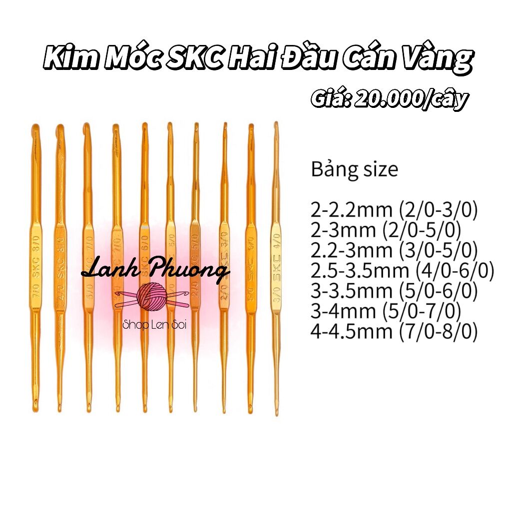 Kim Móc Len SKC Cán Vàng 2 Đầu