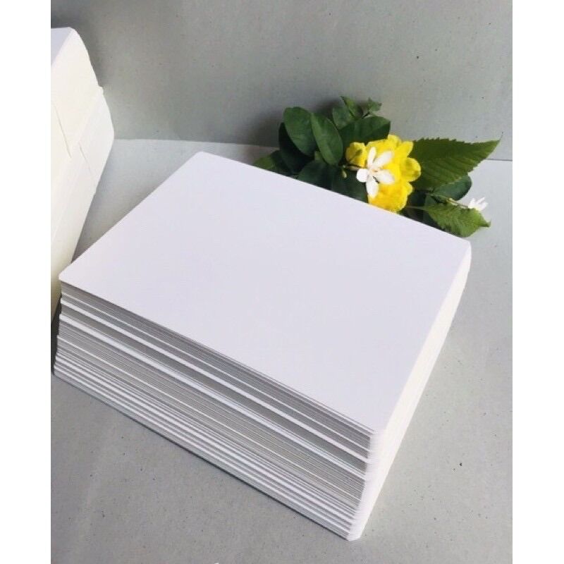 Flashcard Thẻ Trắng Viết Chữ Đơn 100 thẻ 15x21cm chuẩn Ivory 350