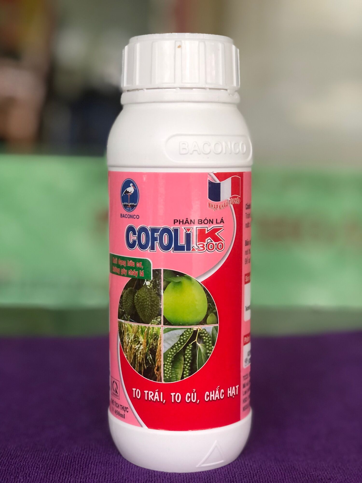Phân bón lá cofoli k300 | cty baconco | chai 450ml