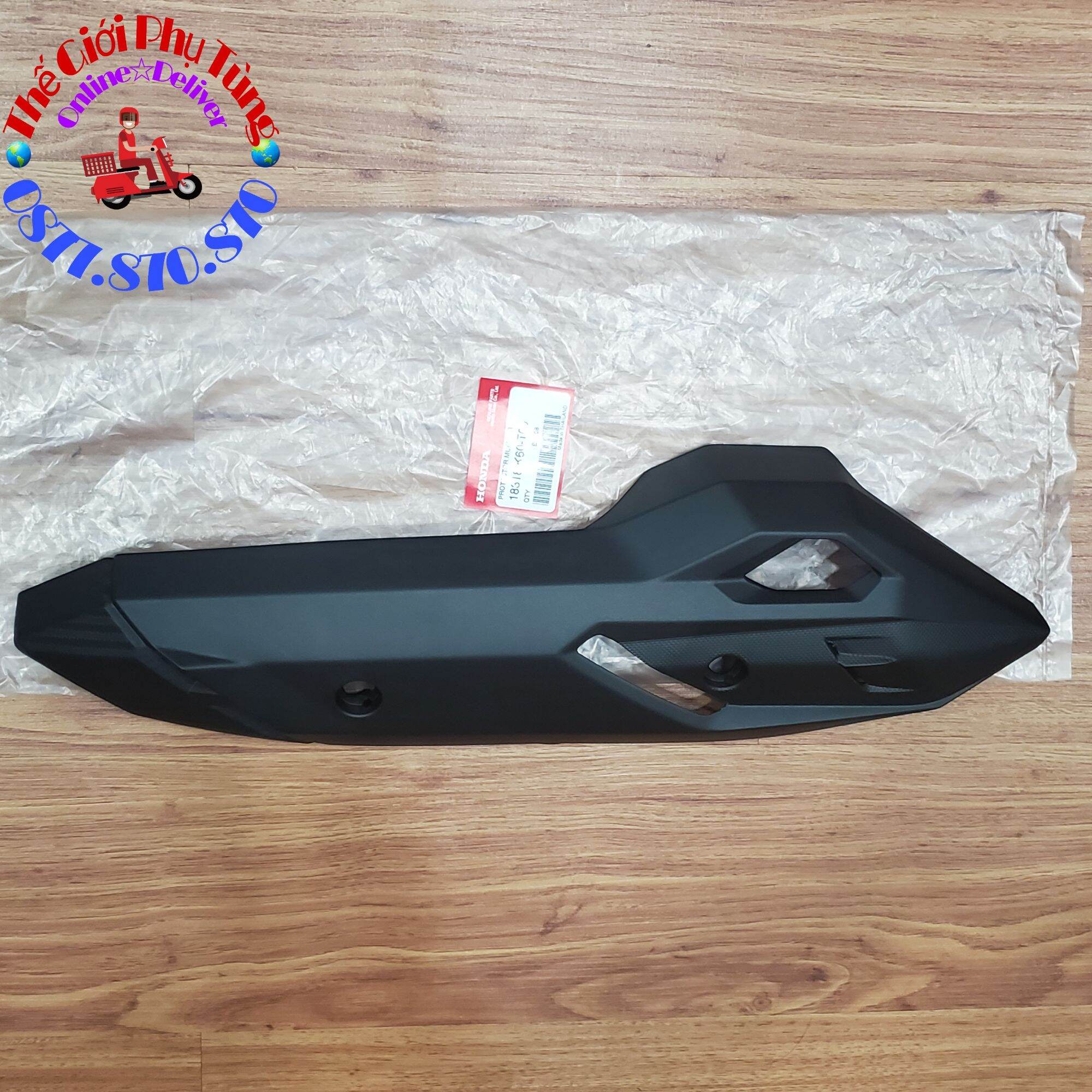 Ốp pô/ vỉ pô vario/ click 2015-2017 zin nhập khẩu honda thái lan - 18318-k60-t00