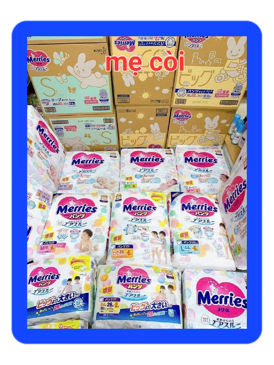 Bỉm tả quần/tả dán Merries nội đia nhật