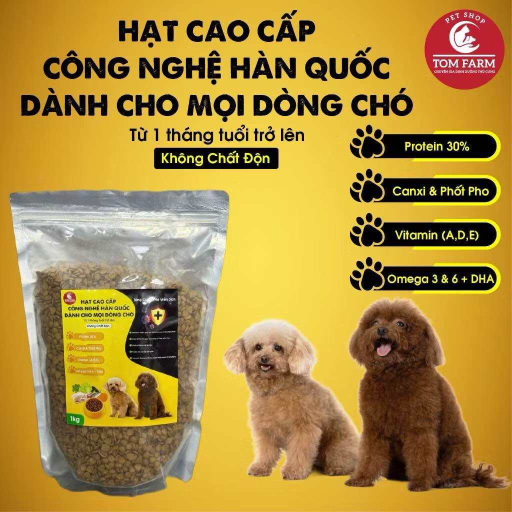 Thức Ăn Hạt Cho Chó Cao Cấp Giá Rẻ - 2KG Giàu Đạm Thơm Ngon Bổ Dưỡng