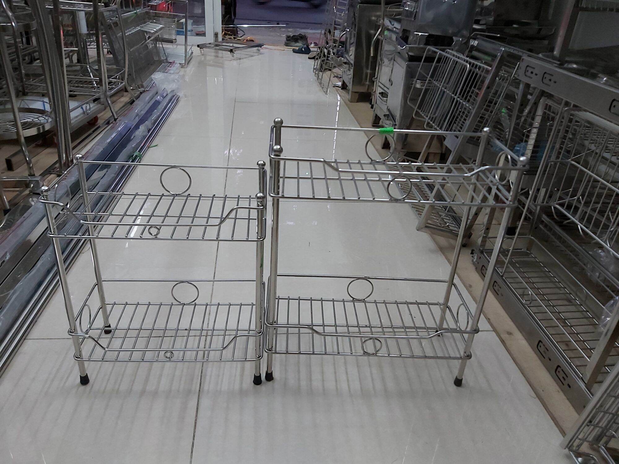 Kệ để đồ 2 tầng inox 304
