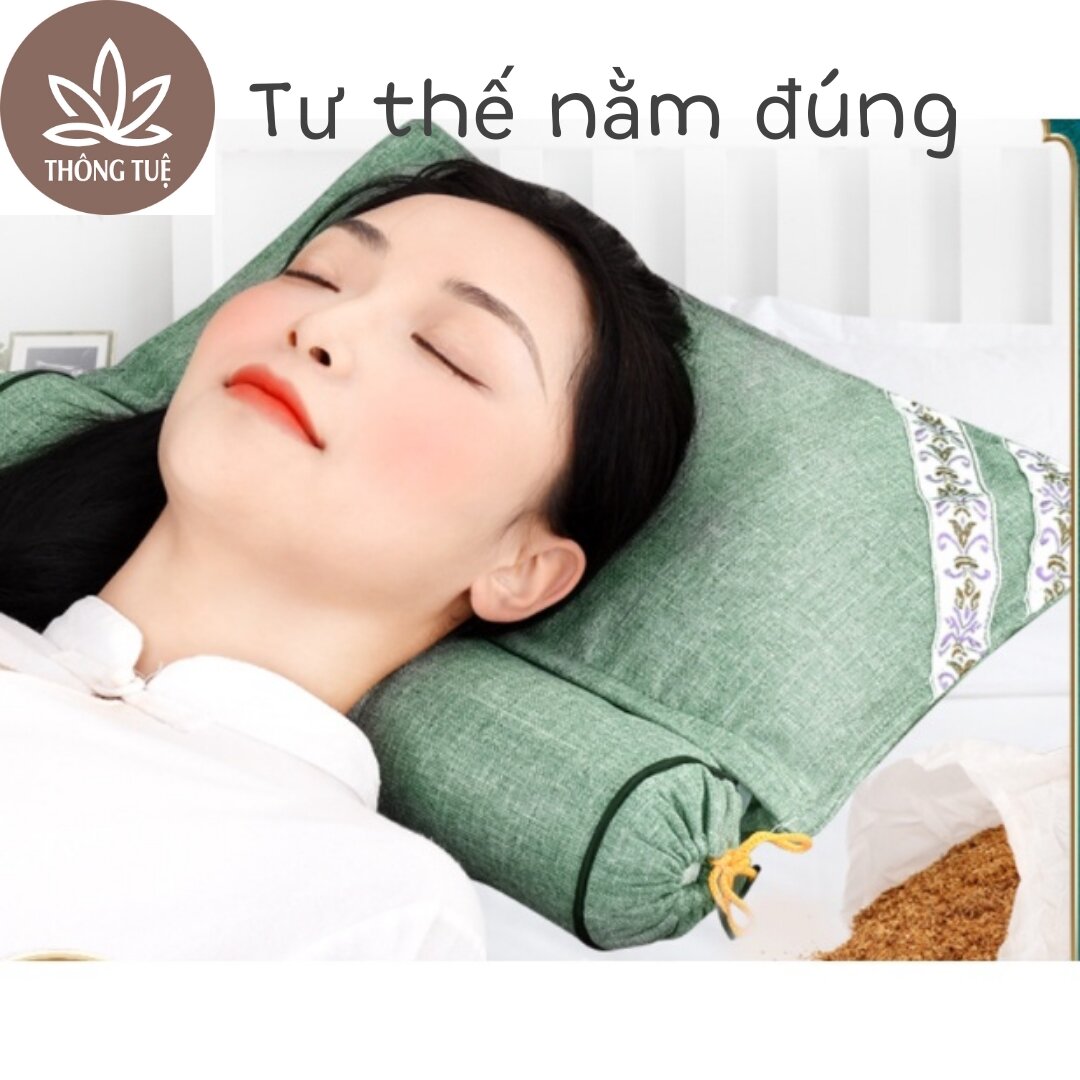 Gối chườm cổ gáy cắm điện - Thảo dược ngải cứu