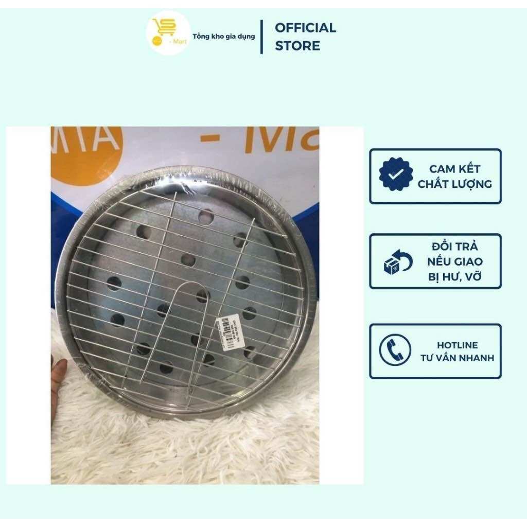 Lò Nướng Tròn Nhỏ MB, Bếp Nướng Than Inox Kèm Vỉ Tiện Dụng MTA-MART2