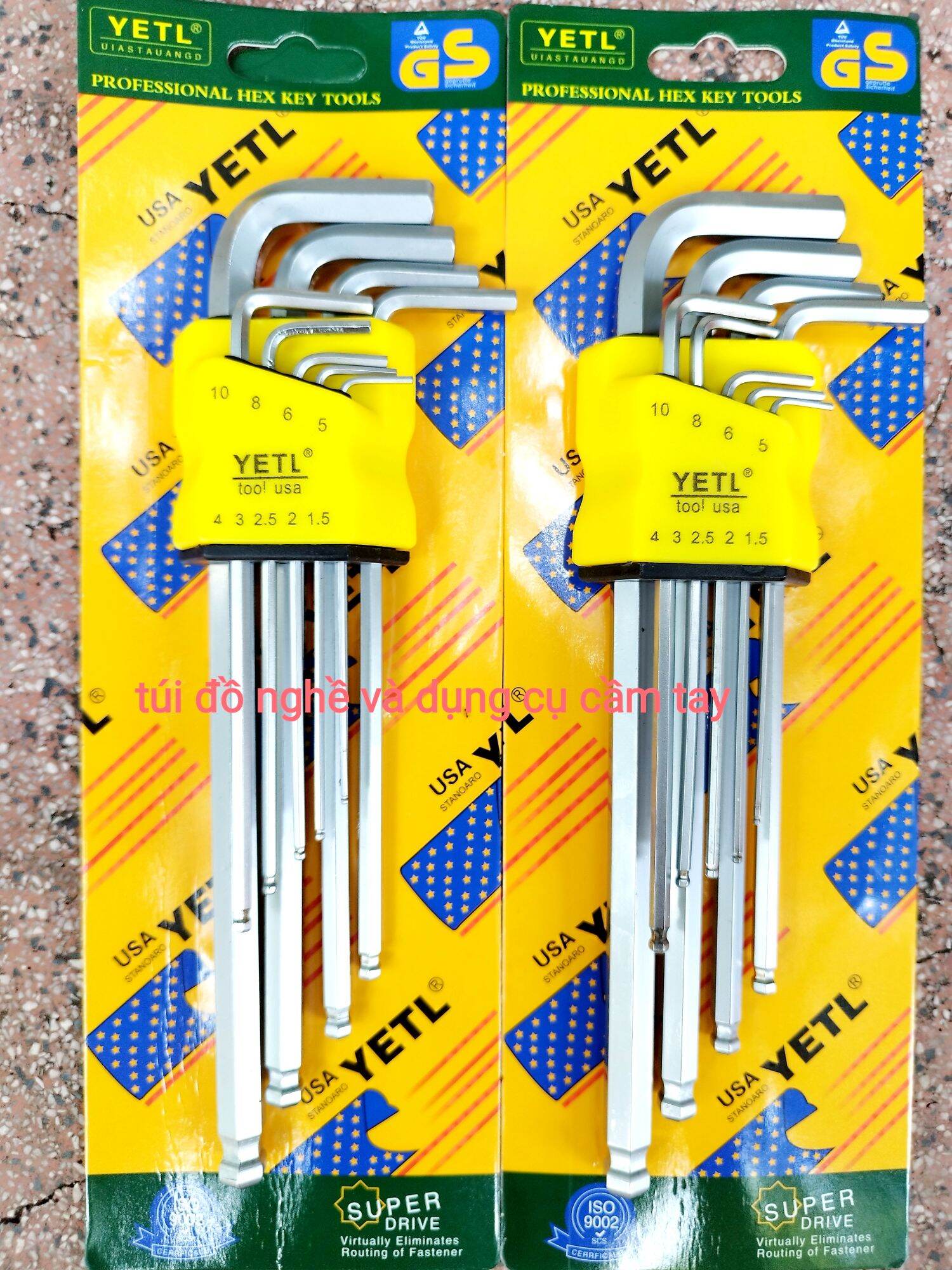 Bộ lục giác bi yeti usa 9 cây cao cấp