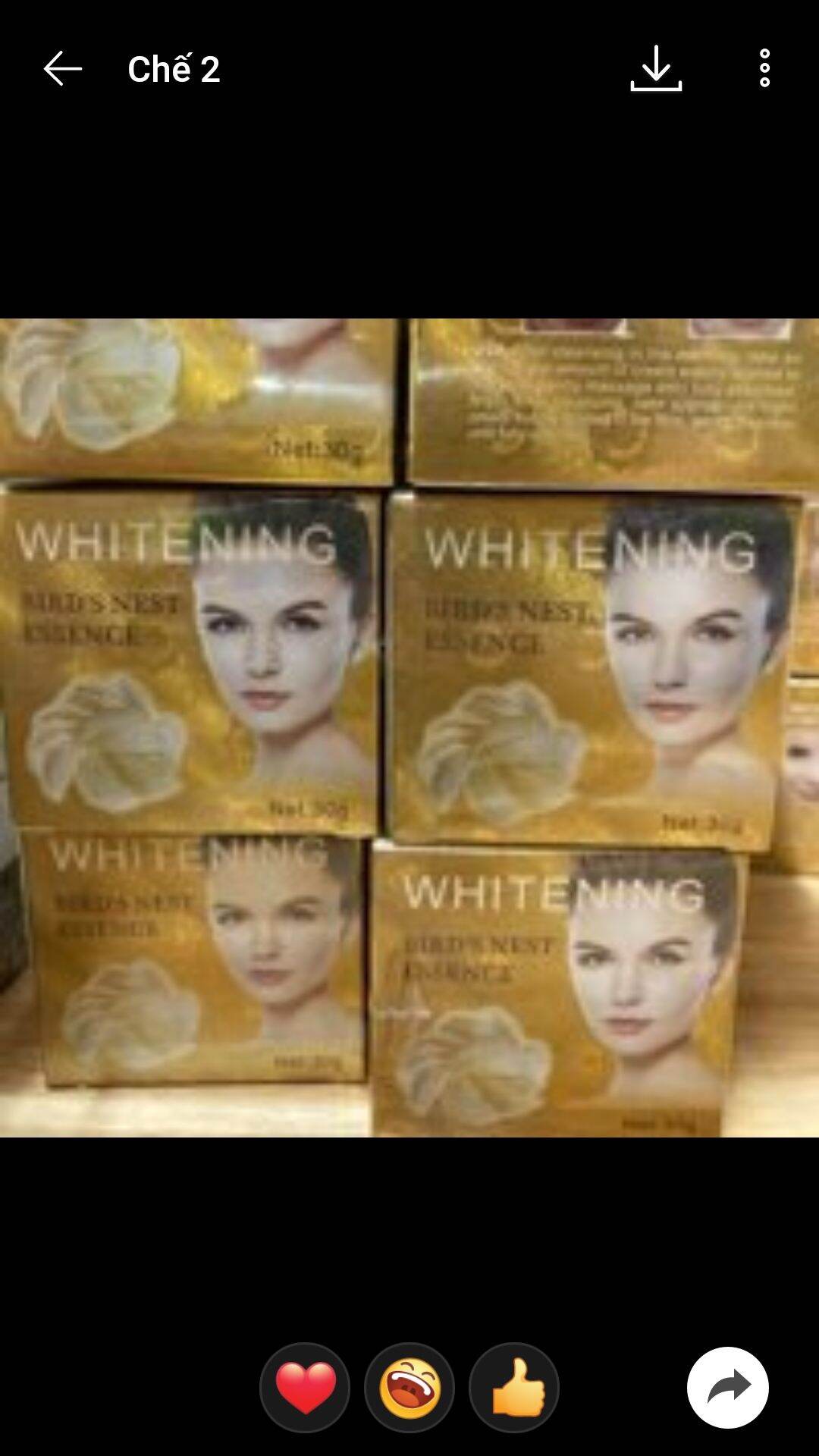 Kem Whitening huyết yến Thái Lan ruột trắng