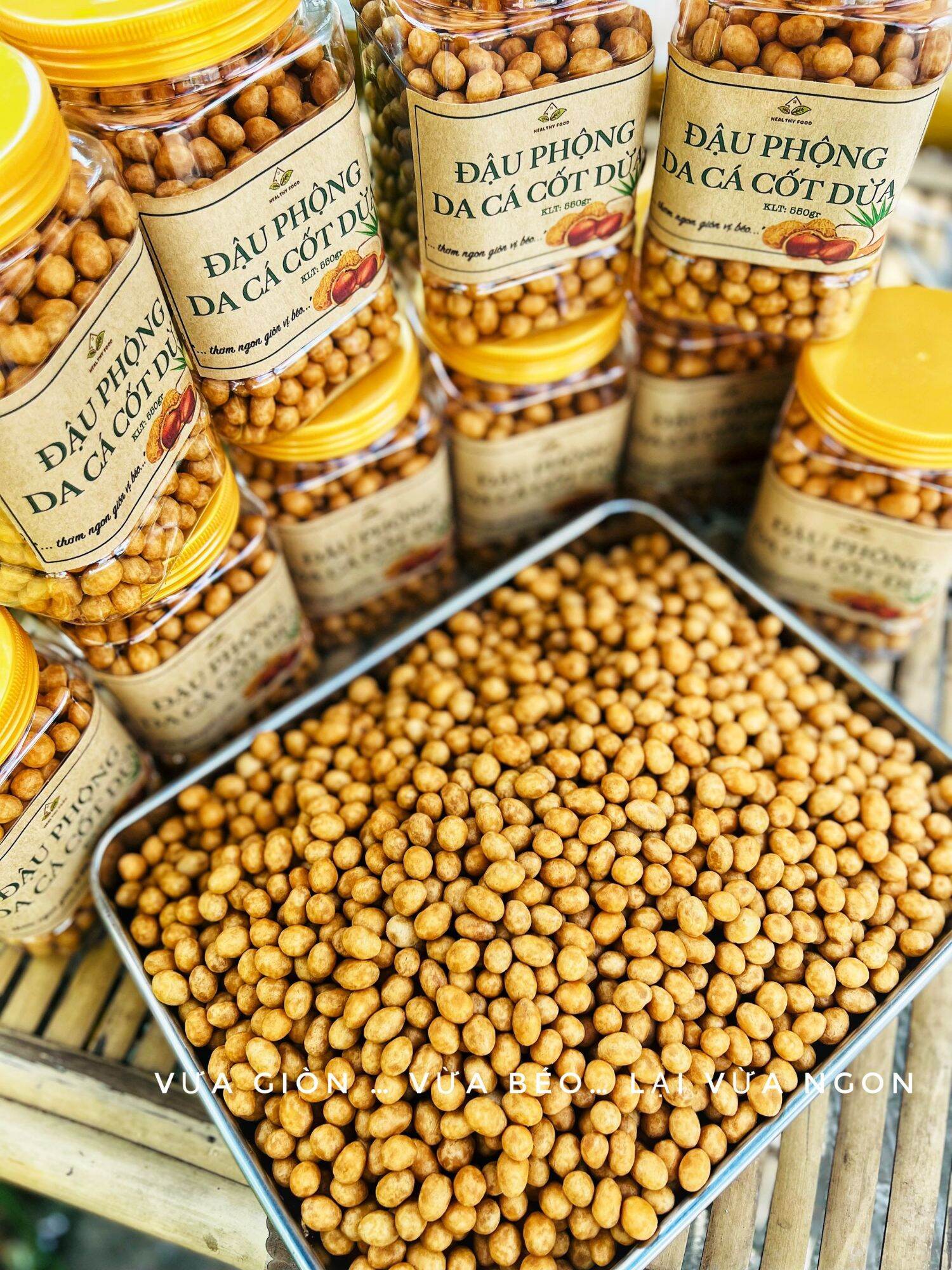 Đậu phộng da cá nước cốt dừa hủ 500g
