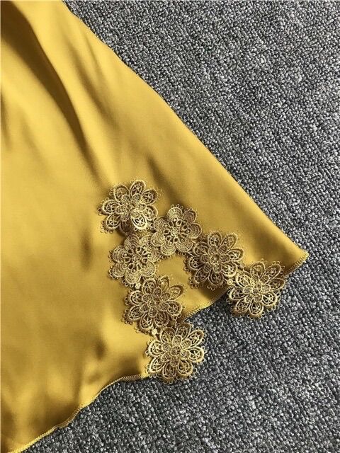 [HCM]Váy ngủ lụa satin V01 - Hàng Quảng Châu cao cấp