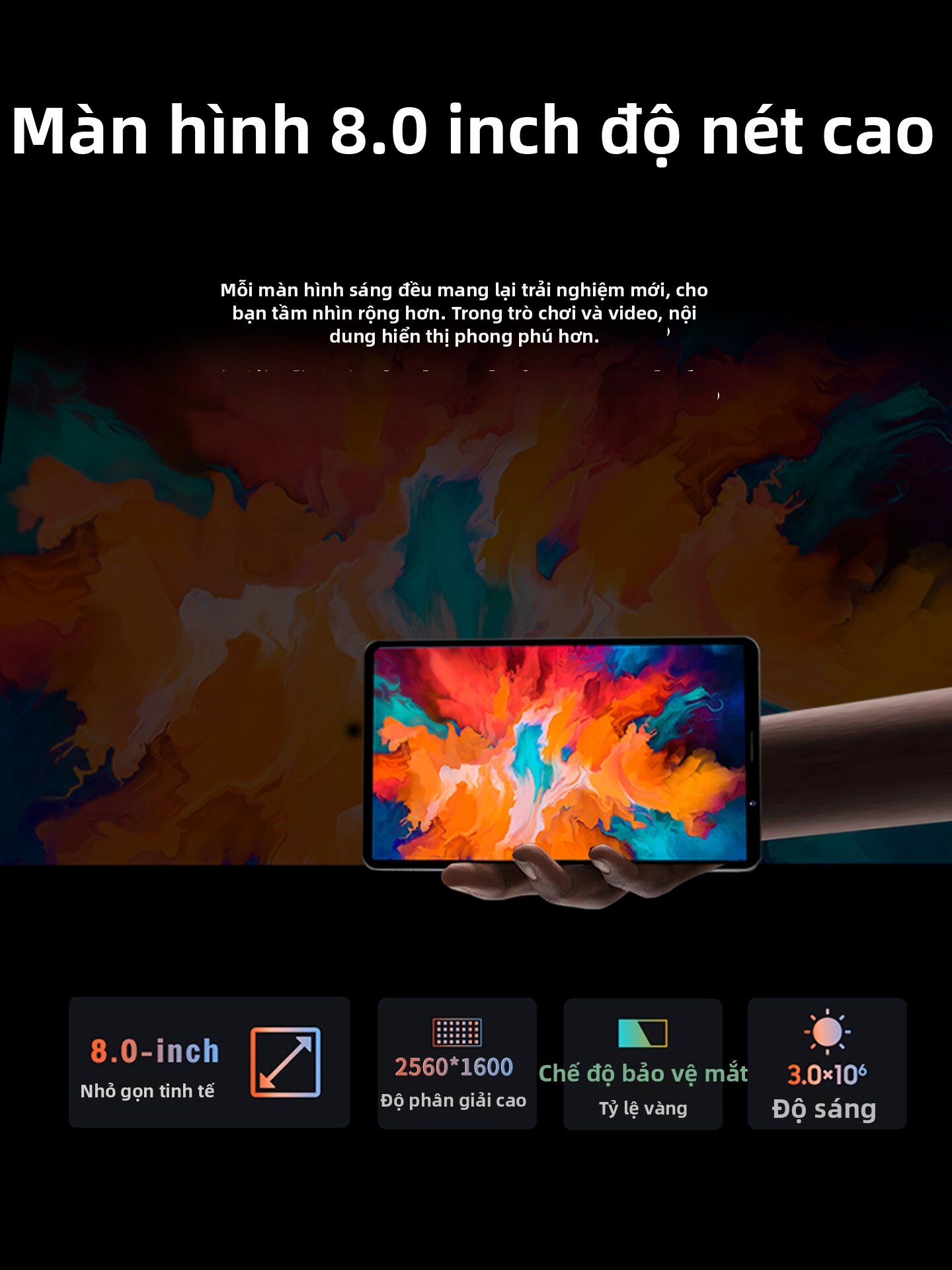 Red Hare | Máy Tính Bảng 8 Inch – Android 14, 5G Gắn SIM Gọi Điện, Truy Cập Wifi