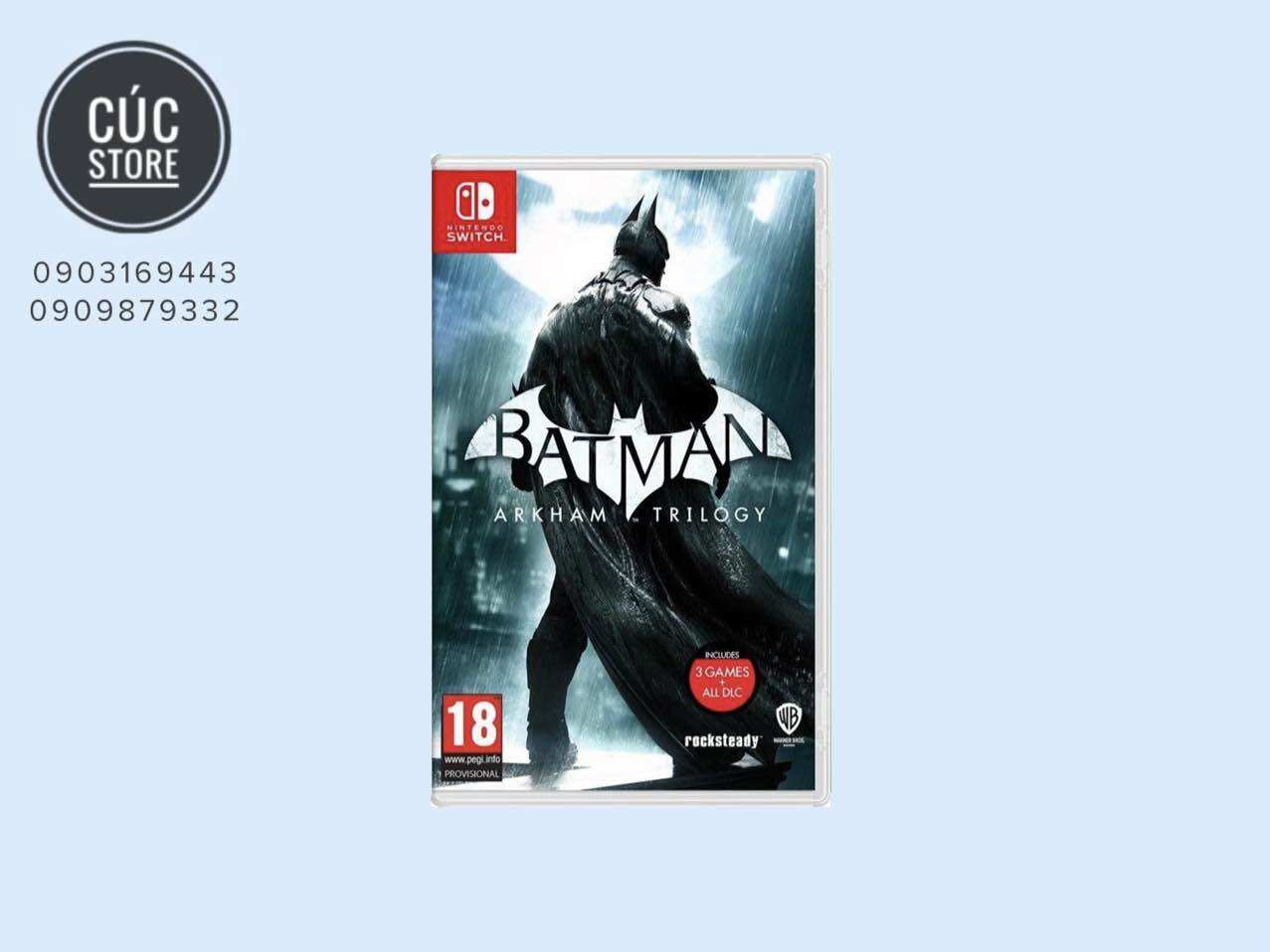 Băng chơi game Nintendo Switch: Batman Arkham Trilogy