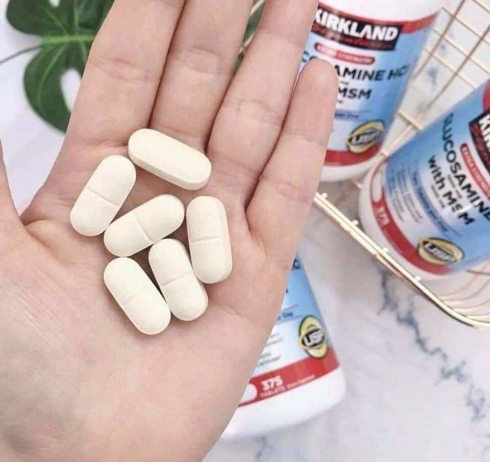 Viên uống xương khớp  glucosamine HCl 1500mg with MSM 1500mg 375 viên