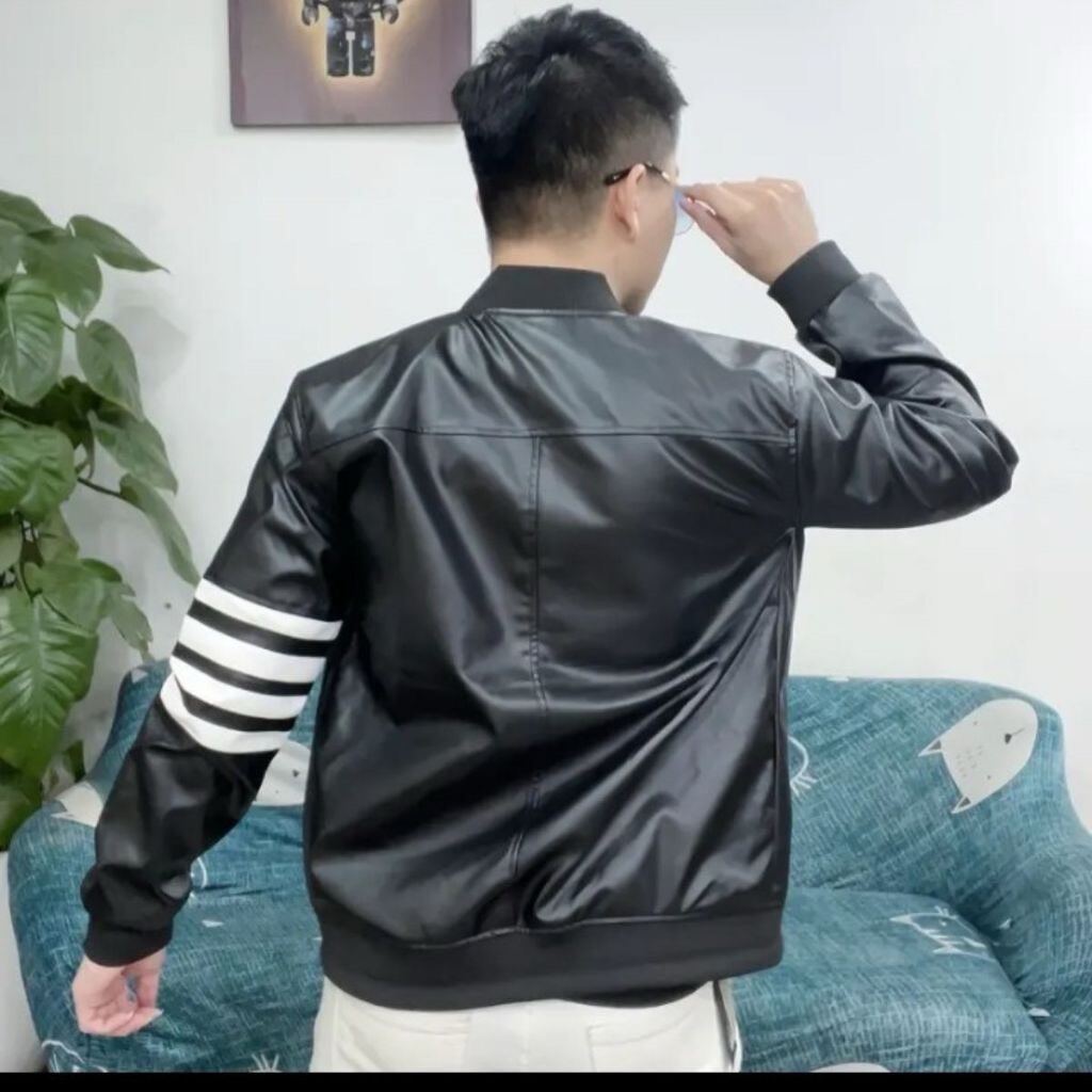 ÁO KHOÁC DA VẠCH TAY FREESIZE