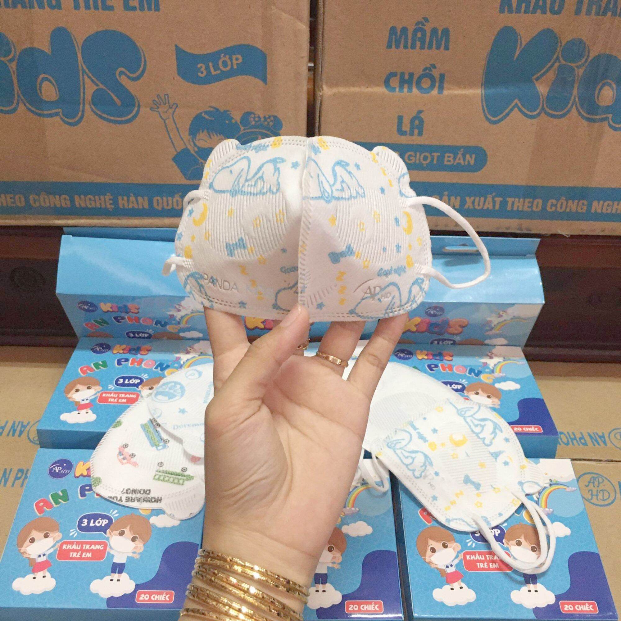 COMBO 100CÁI KHẨU TRANG MẦM CHỒI LÁ CHO BÉ