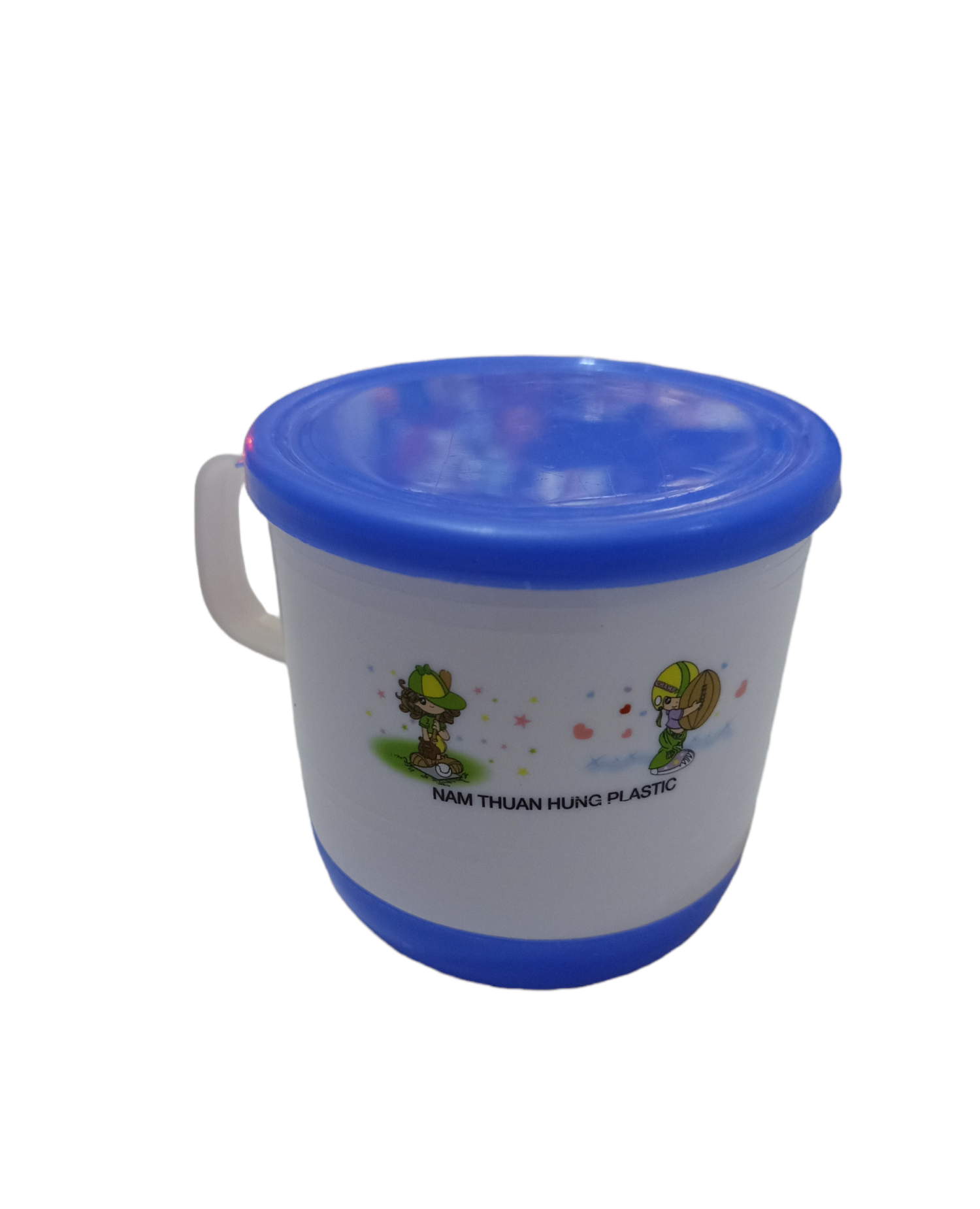 Ly Ca Tròn Nhựa Có Nắp (Nhỏ - Lớn)