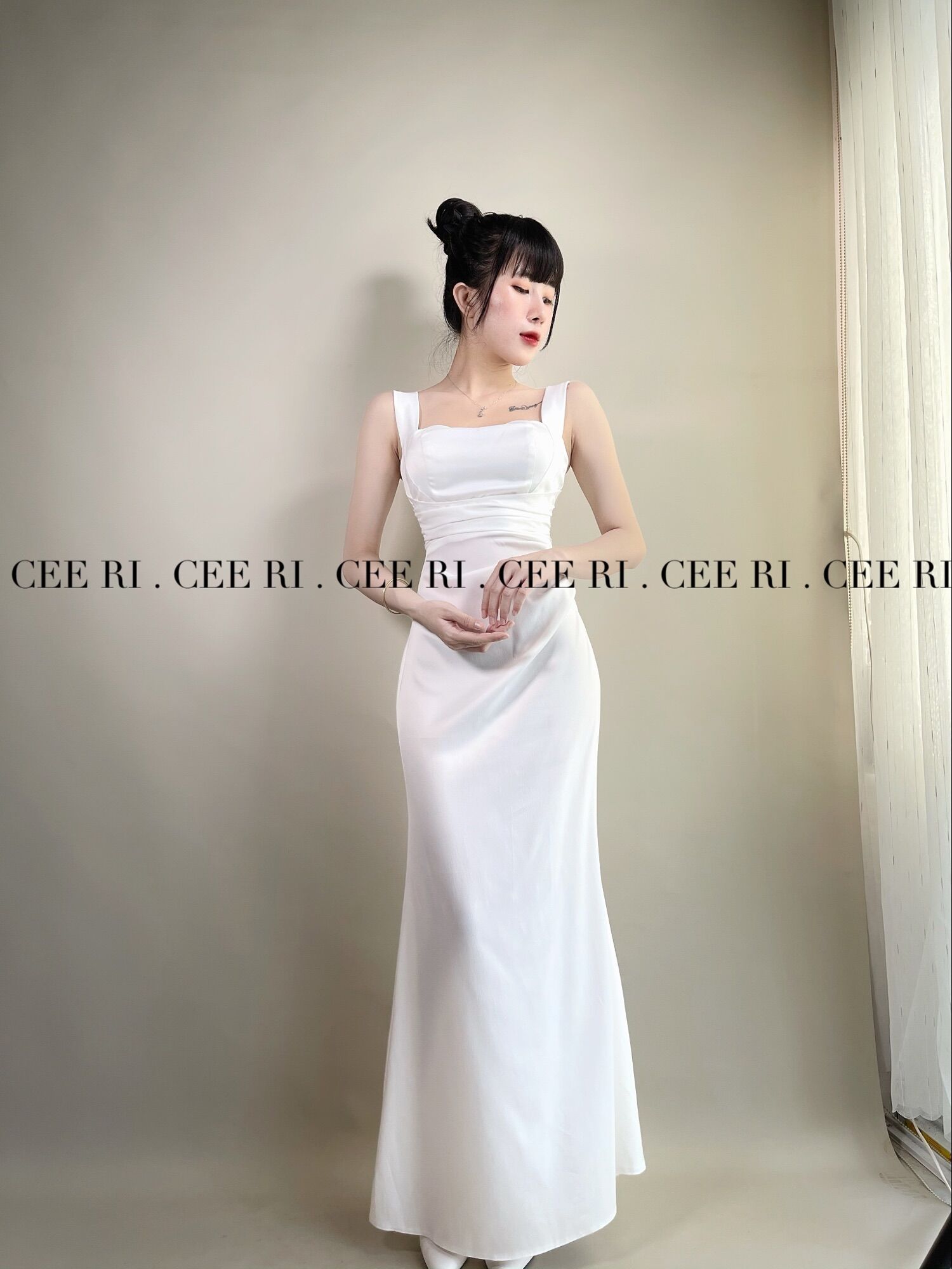( ẢNH THẬT CEERI SHOP ) Váy lụa cao cấp
