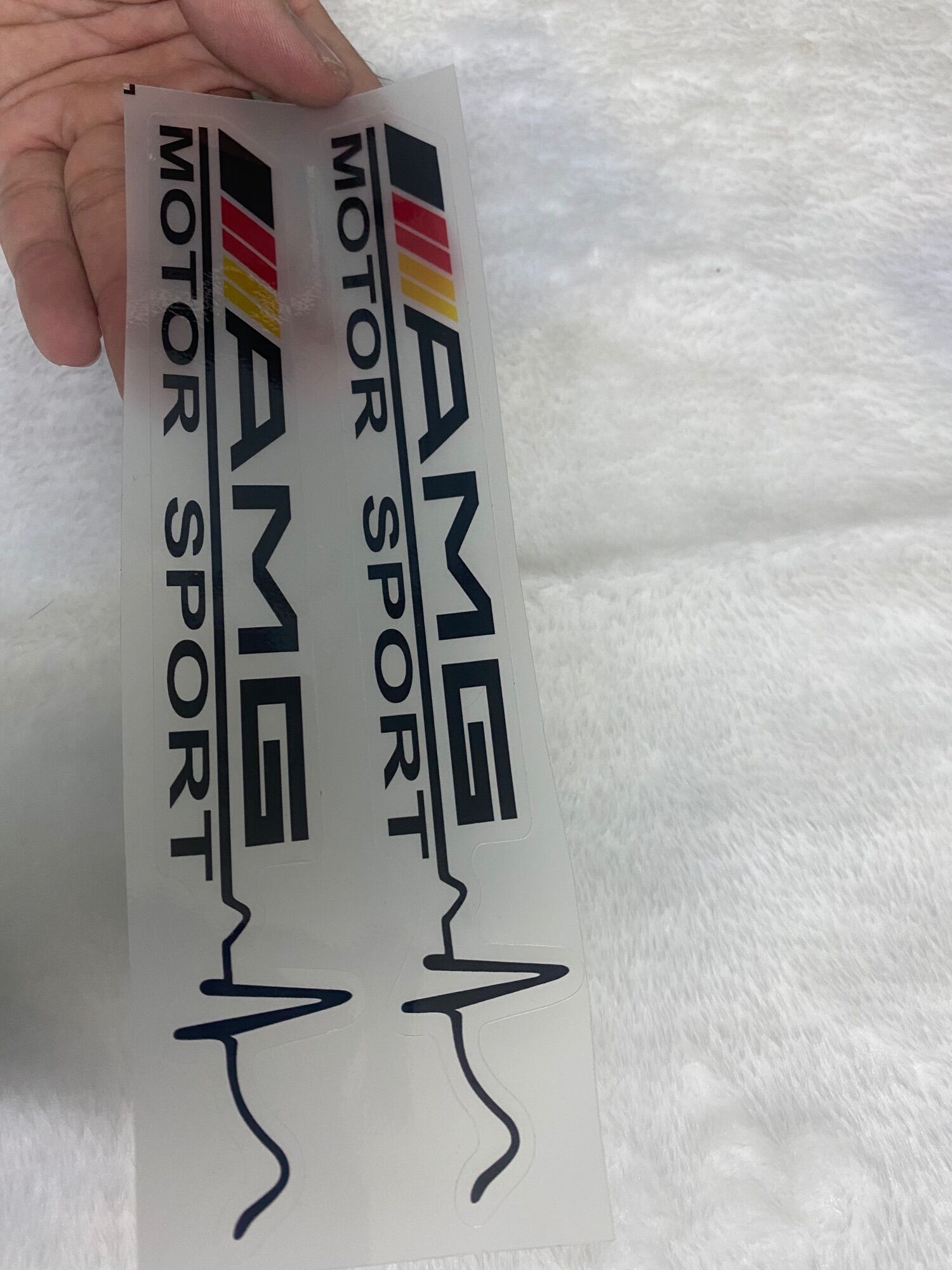Cặp tem amg motosport decal siêu trong
