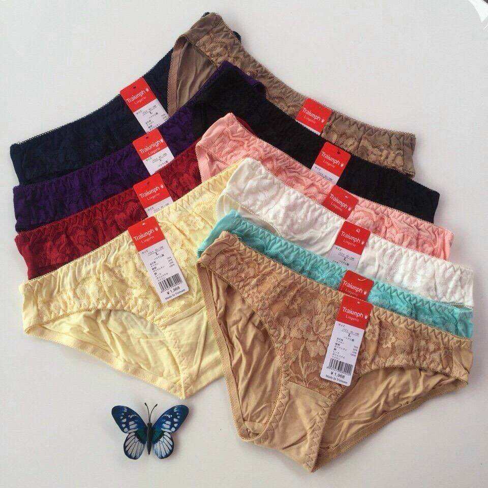 Combo 10 quần lót nữ Cotton Ren size 3XL hàng gia công