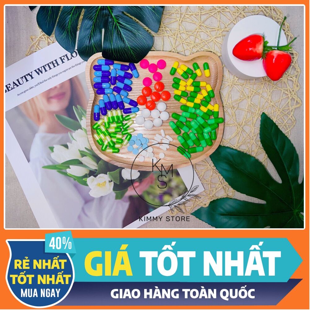 Lẻ 1 viên kích trắng nhiều màu ( viên cấy trắng )