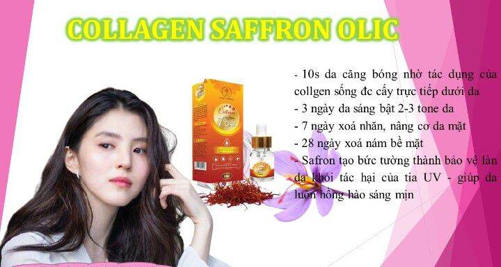 (Hàng chuẩn cty)Serum Collagen Saffon 7 day olic