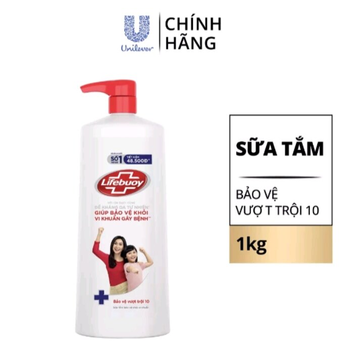 Sữa tắm Lifebuoy chai 1Kg