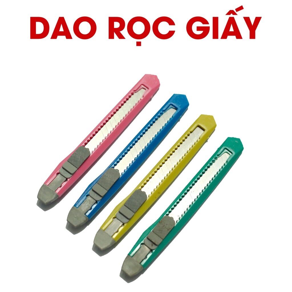 Sỉ_ 100 Dao Rọc Giấy Nhỏ mini (Bản 1,5cm)