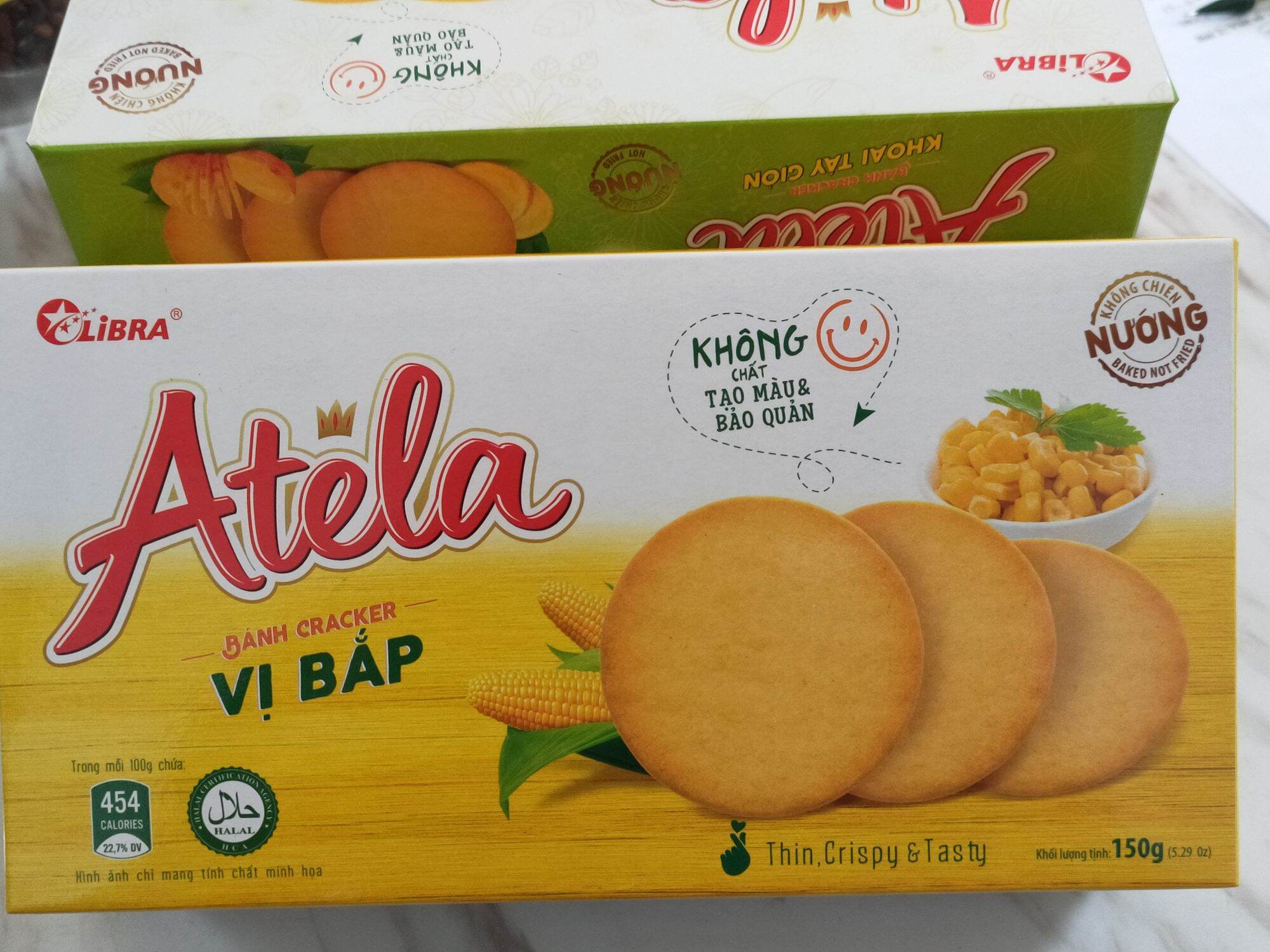 Bánh Cracker Vị Bắp ATELA 150gr