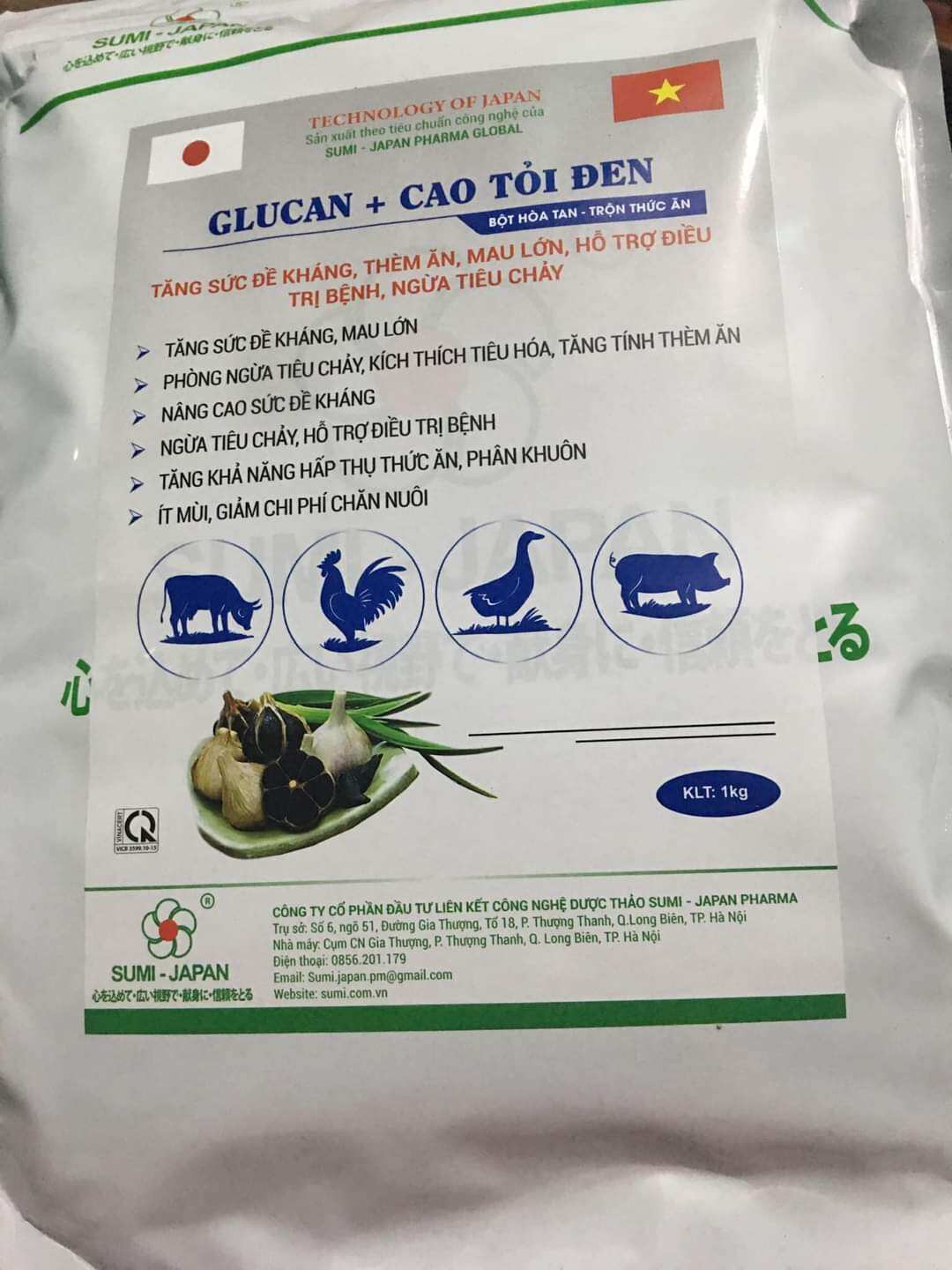 Glucan cao tỏi tăng đề kháng miễn dịch