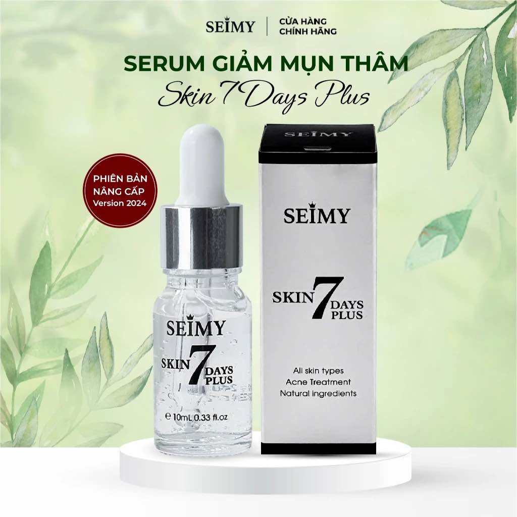 SEIMY SKIN 7 DAY PLUS ( Lọ 10ml ) . Seimy Skin 7days 5in1 Giảm Mụn Thâm Rỗ Serum 10ml- SPA88