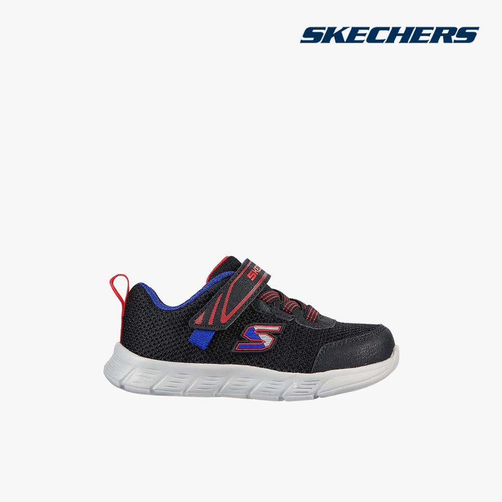 SKECHERS - Giày sneakers bé trai cổ thấp Comfy Flex 407305N-BKRB
