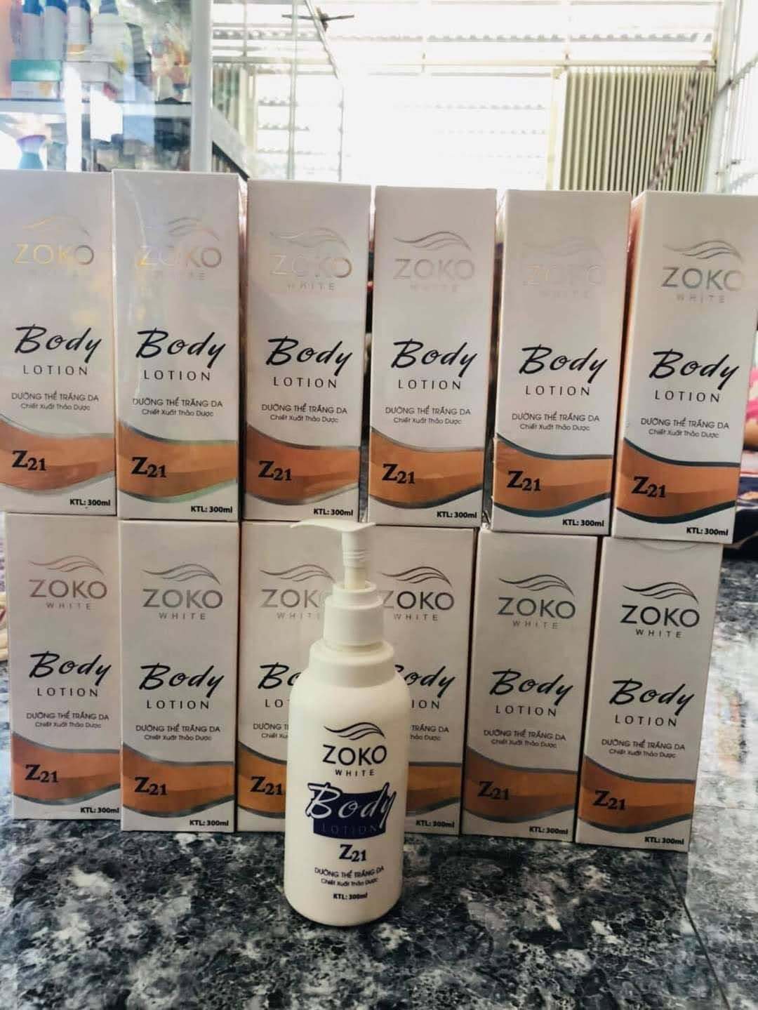 kemZoko dưỡng thể trắng da thảo dược