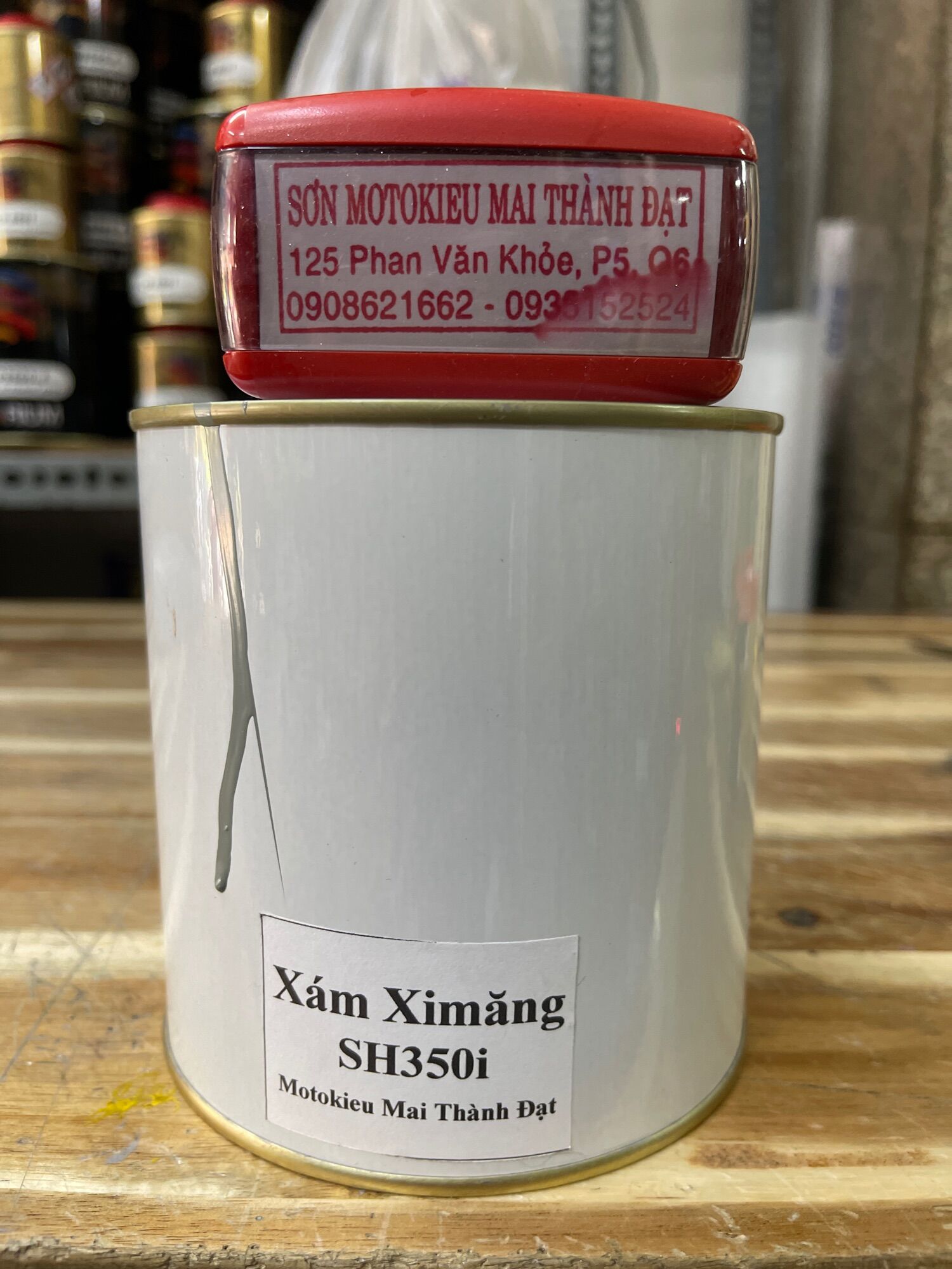 Sơn màu xám xi măng sh350i 2021