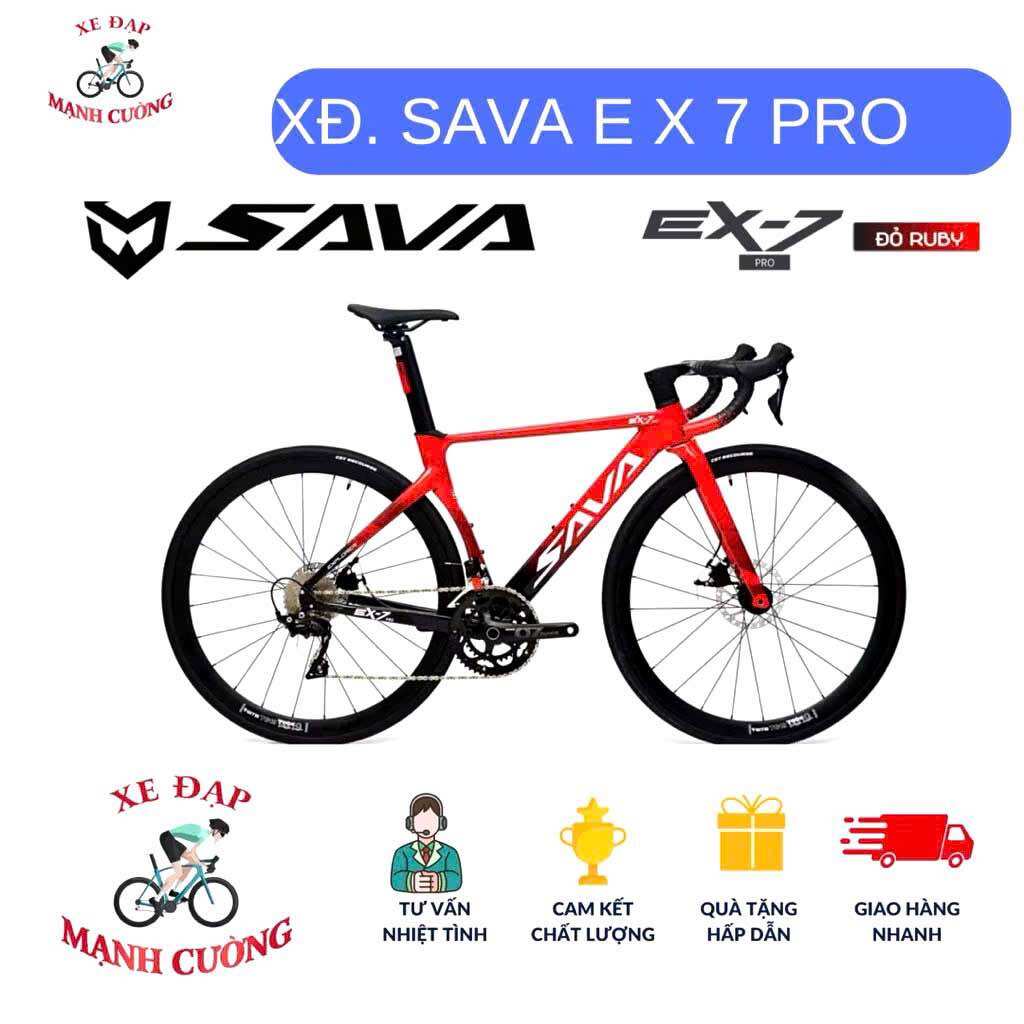 Xe đạp ĐUA SAVA EX 7 PRO CHÍNH HÃNG  SHIMANO  JAPAN  105