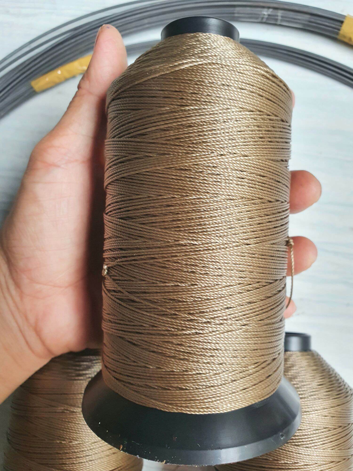 Cuộn Dù nilong số 12 màu cỏ khô.