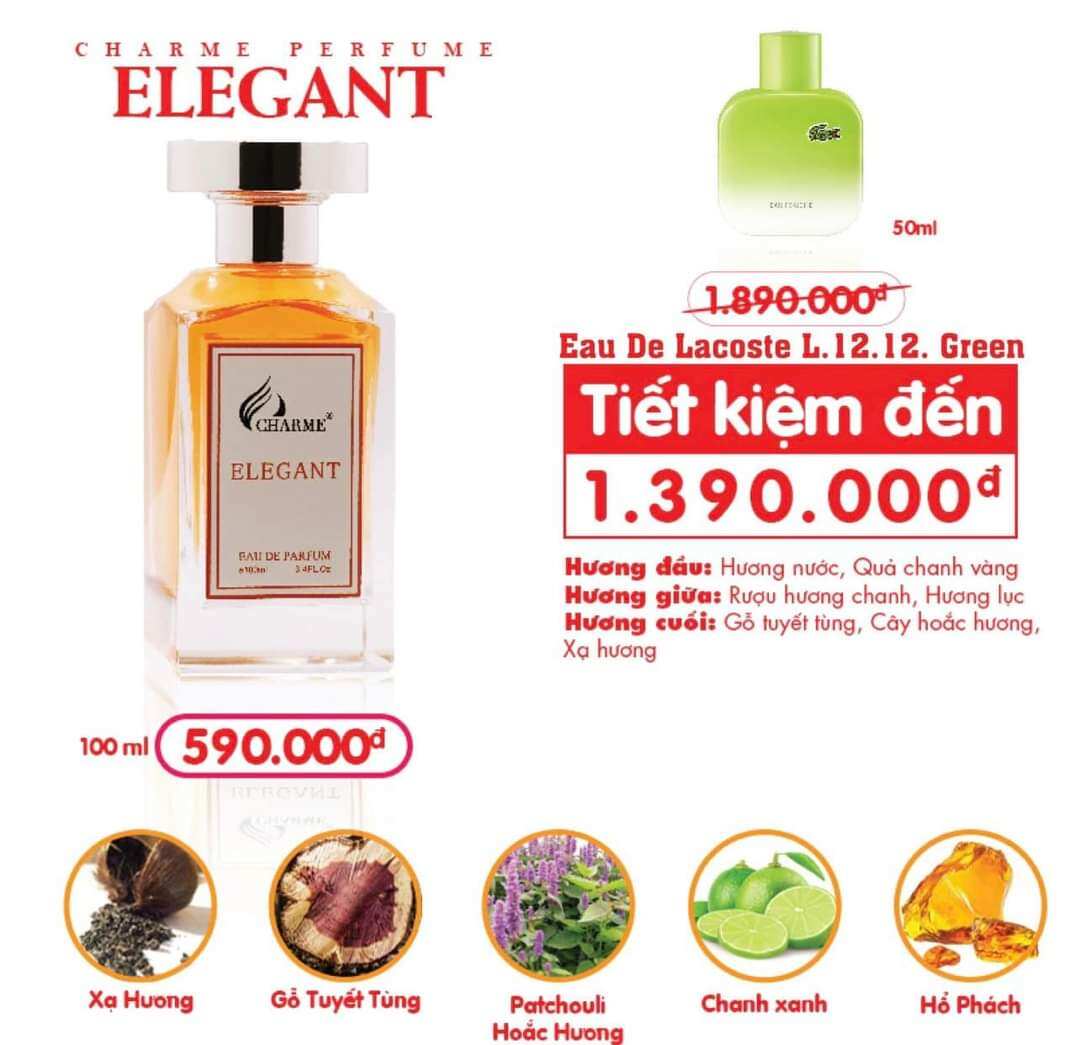 Nước Hoa Nam Elegant 100 ml - Nước hoa nam