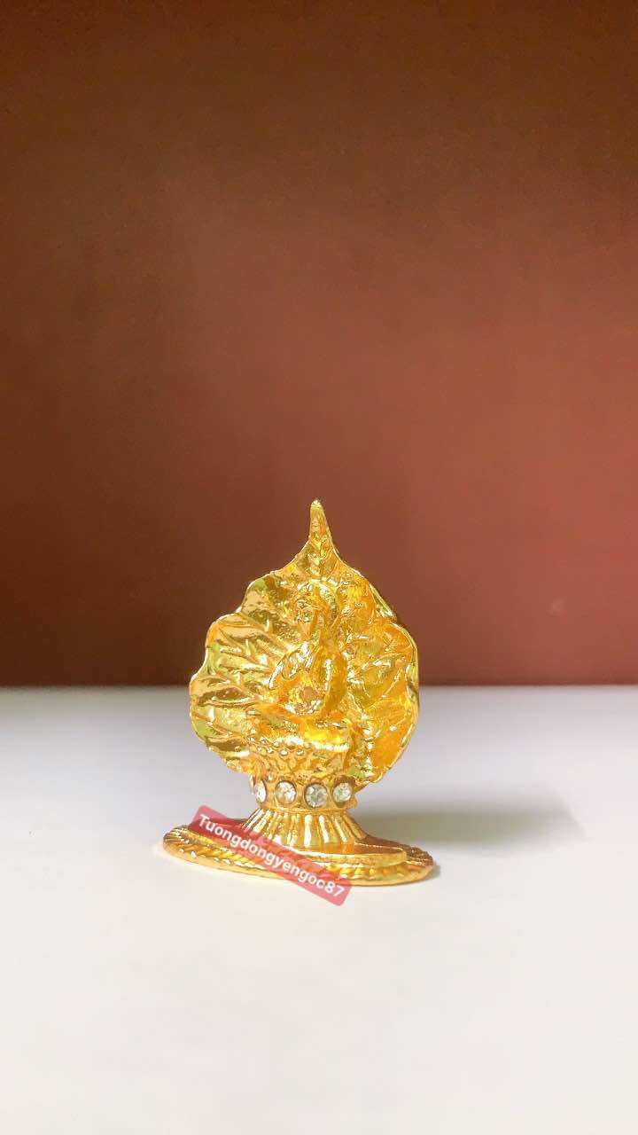 Lá bồ đề phật thích ca vàng