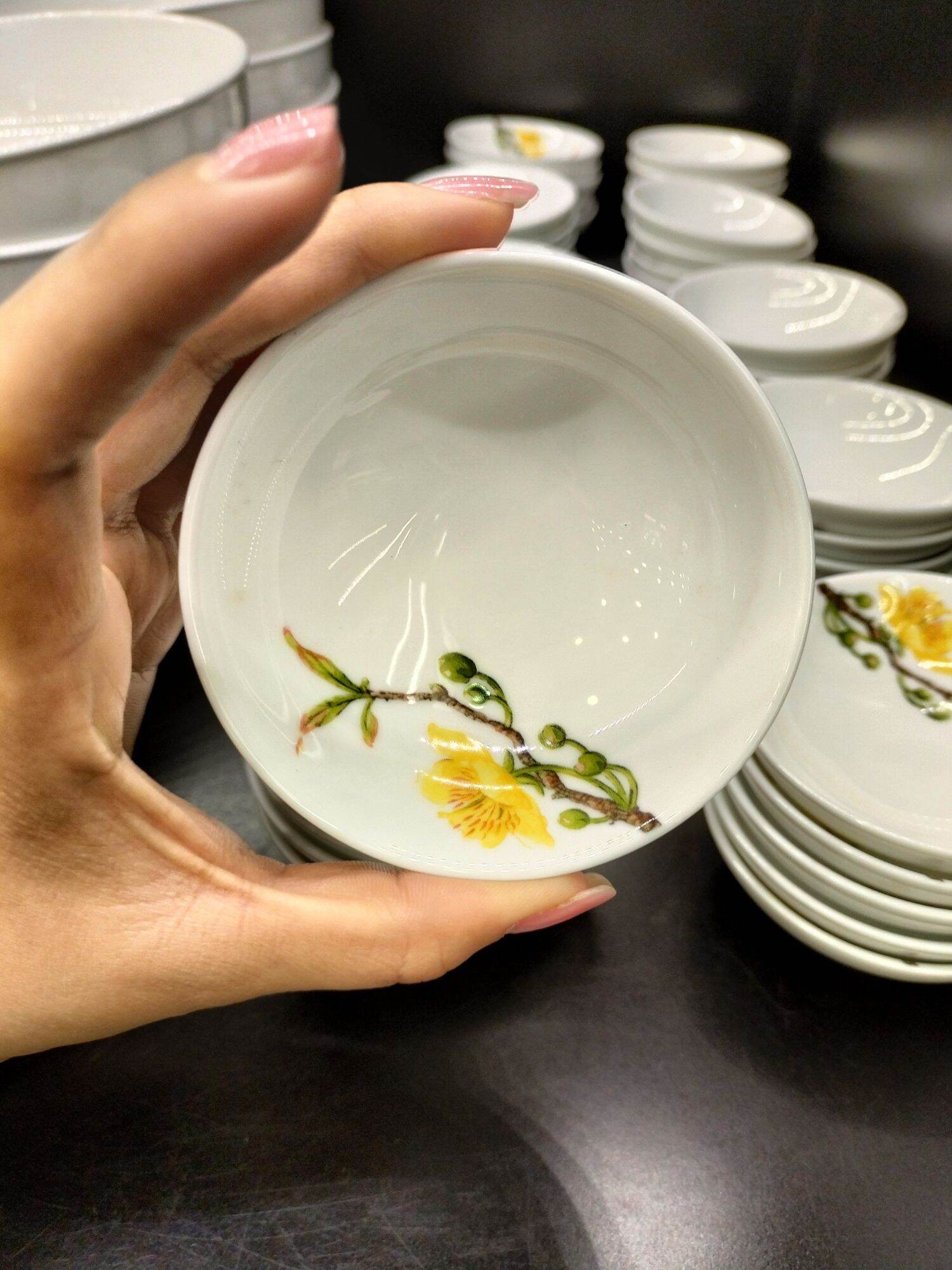 Chén chấm 9cm - gốm sứ Minh. Long